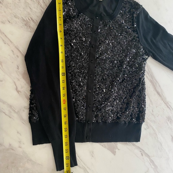 Camellia Black Sequin Sweater- Size M - Picture 8 of 9